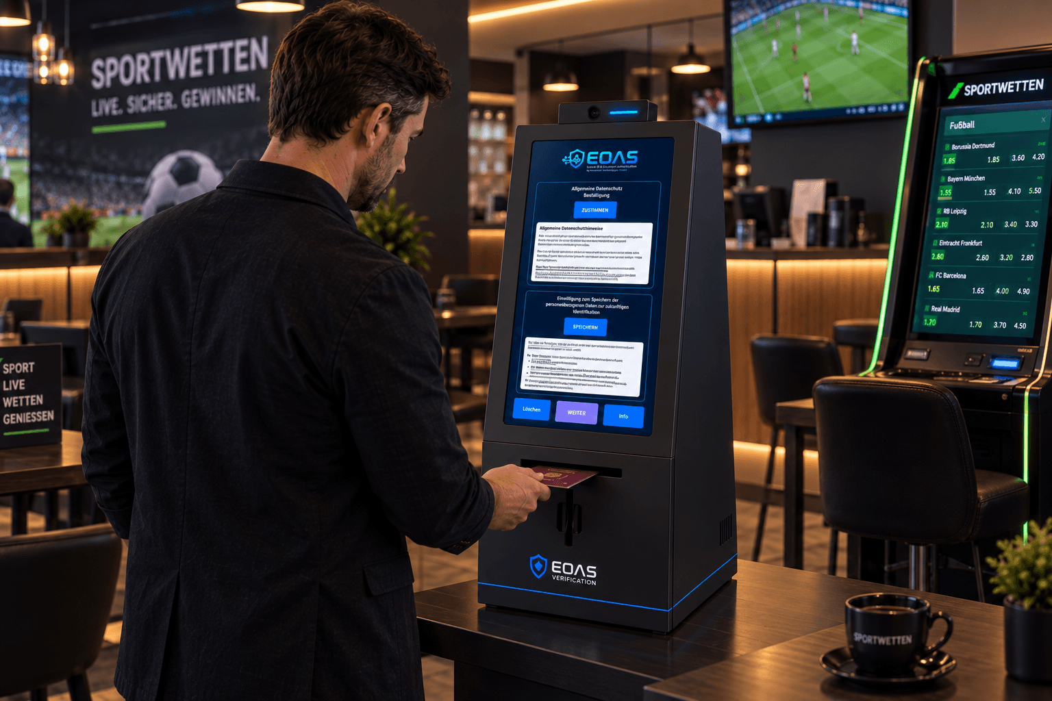Wettbüros und vergleichbare Standorte